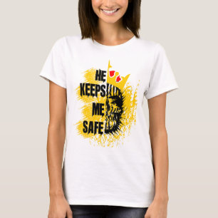 He Keeps Me Safe Anniversary Couple T-Shirt