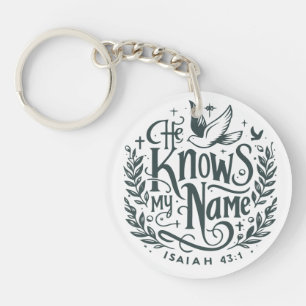 He knows my name key ring