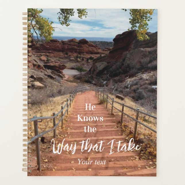 He Knows the Way That I Take Planner (Front)