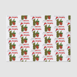 He Knows When You've Been Naughty Tissue Paper