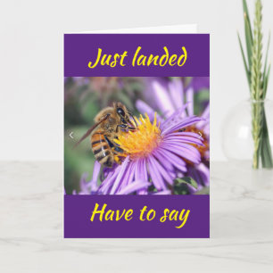 HE LANDED TO SAY TO YOU ***CONGRATULATIONS*** CARD
