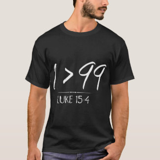 He Left The 99 To Rescue Me Christian  Luke Sheep  T-Shirt