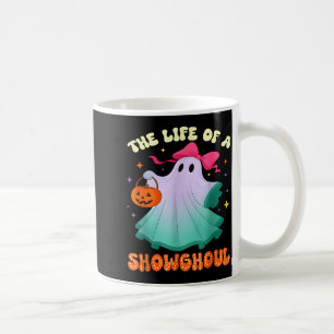 He Life Of A Showghoul Retro Halloween Show Ghosts Coffee Mug