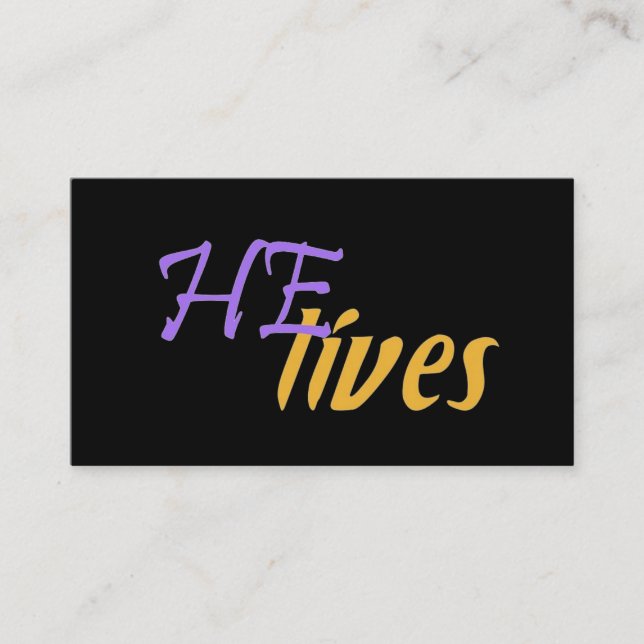 HE Lives Business Cards (Front)