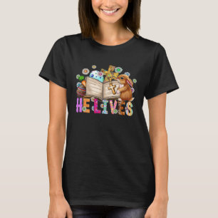 He Lives Easter Cross Jesus Religious Easter Day C T-Shirt