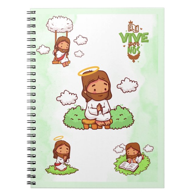He lives for us notebook (Front)