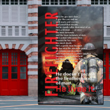 HE LIVES IT FIREFIGHTER
