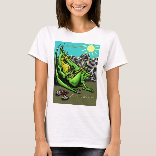 He Loves Me... He Loves Me Knot T-Shirt (Front)