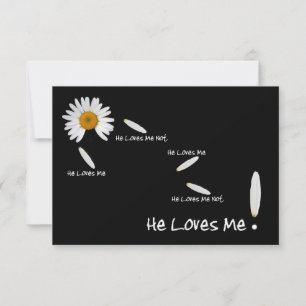 He Loves Me Wedding Reception RSVP Invitation