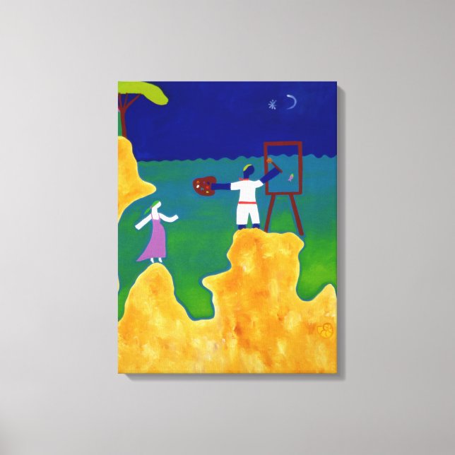 He Made Her Wait Some Time 2000 Canvas Print (Front)