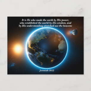 He Made the Earth: God & Creation Verse Postcard