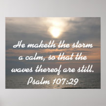 He maketh the storm a calm...Poster