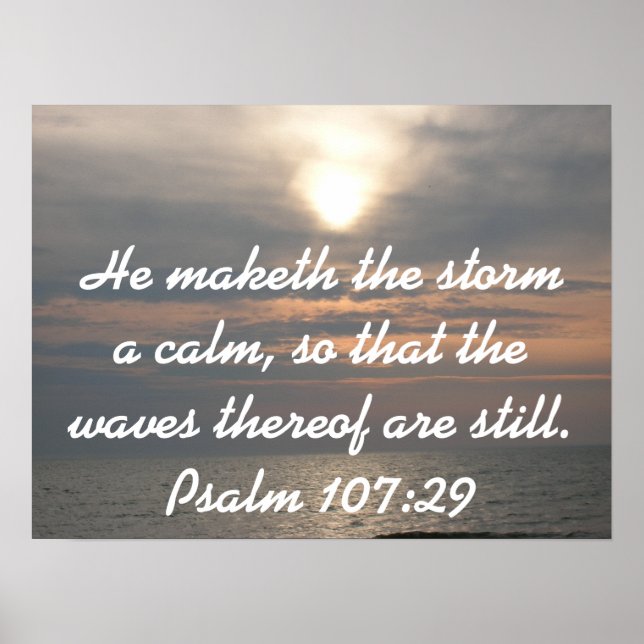 He maketh the storm a calm...Poster Poster (Front)