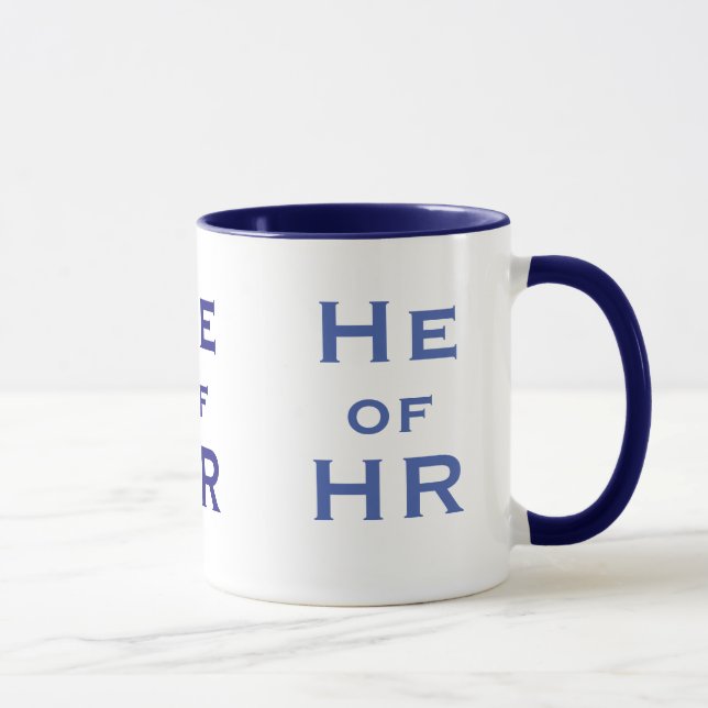 He of HR Funny Mens Human Resources Gift Mug (Right)