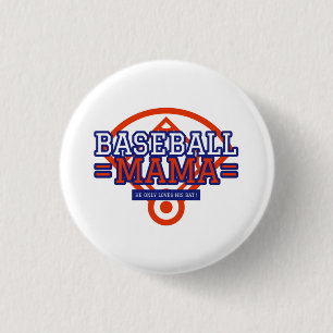  He Only Loves His Bat 3 Cm Round Badge