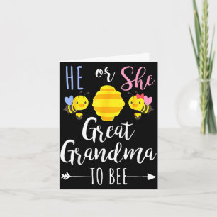 He or great grandma to bee expecting grandma card