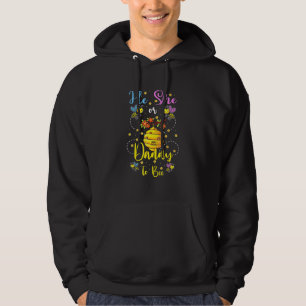 He Or She Daddy To Bee Gender Reveal 1st Baby Girl Hoodie