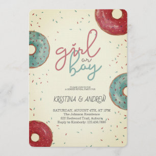 He or She Gender Reveal Party Invitation