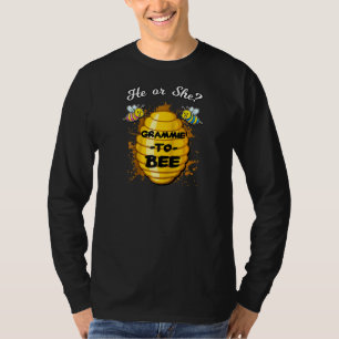He Or She Grammie To Bee Gender Baby Reveal Announ T-Shirt