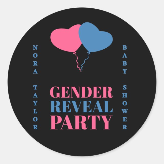 "He or She? What Will Baby Be?" Classic Round Sticker (Front)
