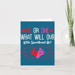 He Or She What Will Our Little Sweetheart Be_ Vale Card