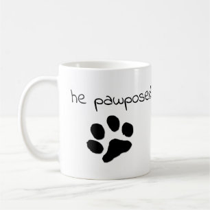 He pawposed! coffee mug