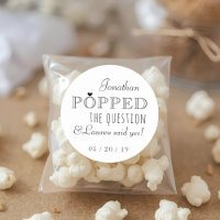 He Popped the Question Engagement Party Favour