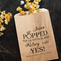 He Popped the Question Engagement Party Popcorn