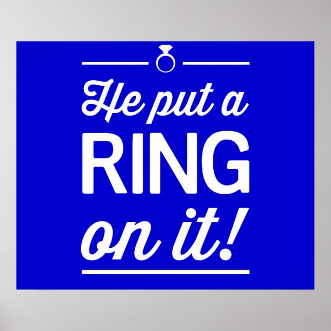 He Put a Ring on It! Poster (Front)