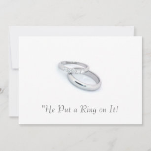 He Put a Ring on It/save the date Save The Date