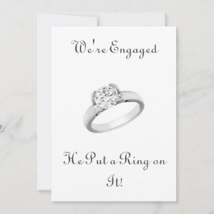 He Put a Ring on It/save the date Save The Date