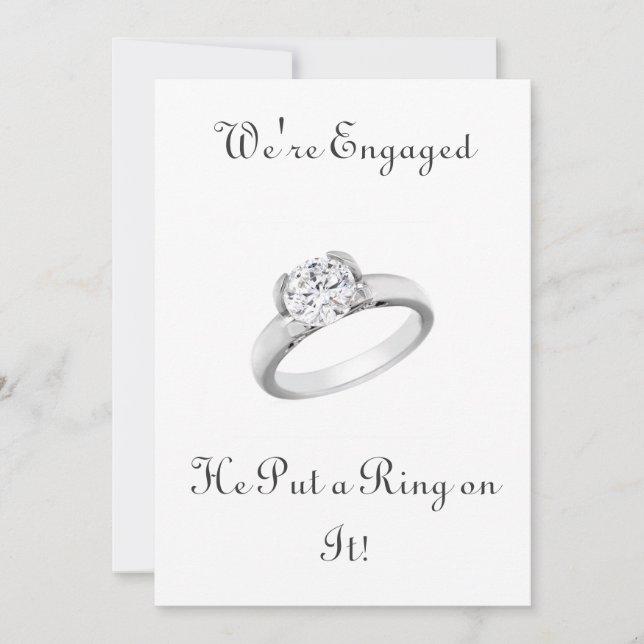 He Put a Ring on It/save the date Save The Date (Front)