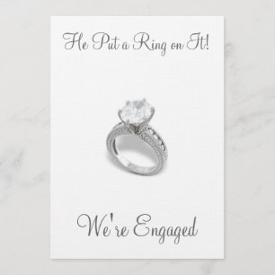 He Put a Ring on It/save the date Save The Date