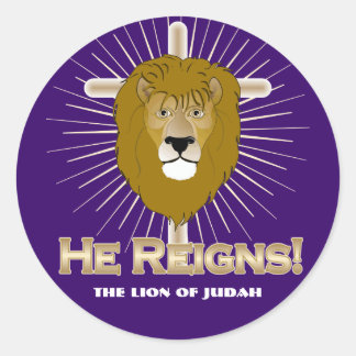 He Reigns! The Lion of Judah STICKERS