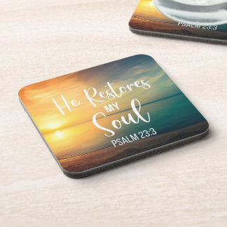 He Restores my Soul Coaster