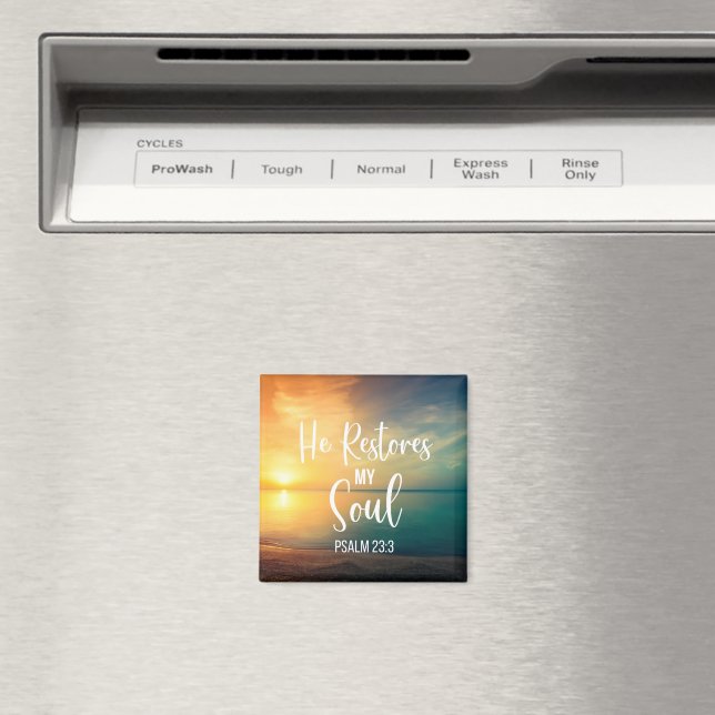 He Restores my Soul Magnet (In Situ (Dishwasher))