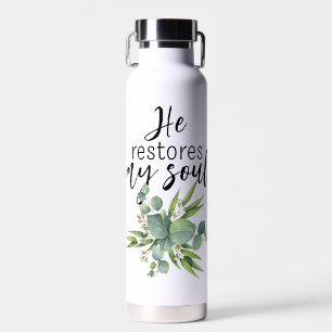 He Restores My Soul Water Bottle
