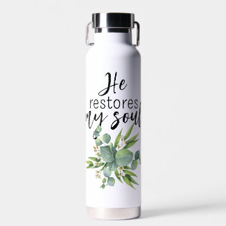 He Restores My Soul Water Bottle