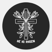 He Risen Cross Jesus Religious