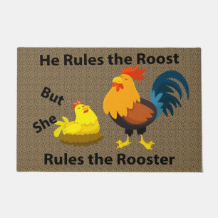 He Rules The Roost Doormat