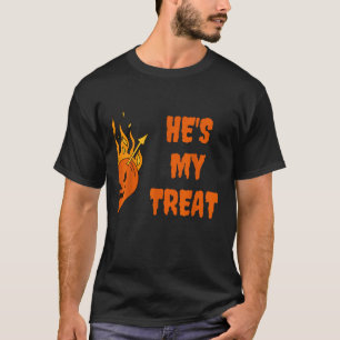 he s my treat she s my trick halloween matching se T-Shirt