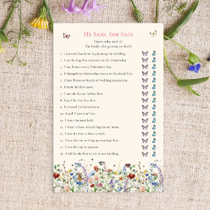 He Said, She Said Bohemian Wildflowers