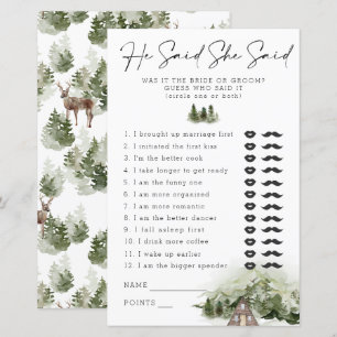 He Said, She Said In The Woods Bachelorette