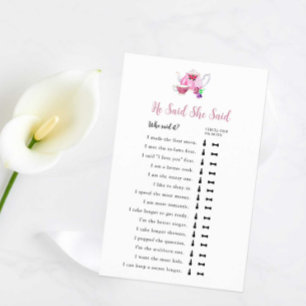 He Said She Said Love is Brewing Bridal Tea Party Flyer