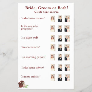 He Said, She Said Shower Game Flyer