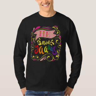 He Said Yaaas Pride Gay Groom Lgbt Parade Graphic T-Shirt