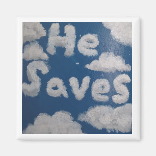 He Saves magnet