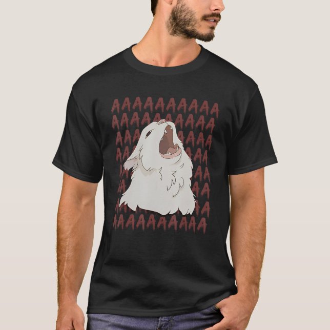 He Screm Cat Meme T-Shirt (Front)