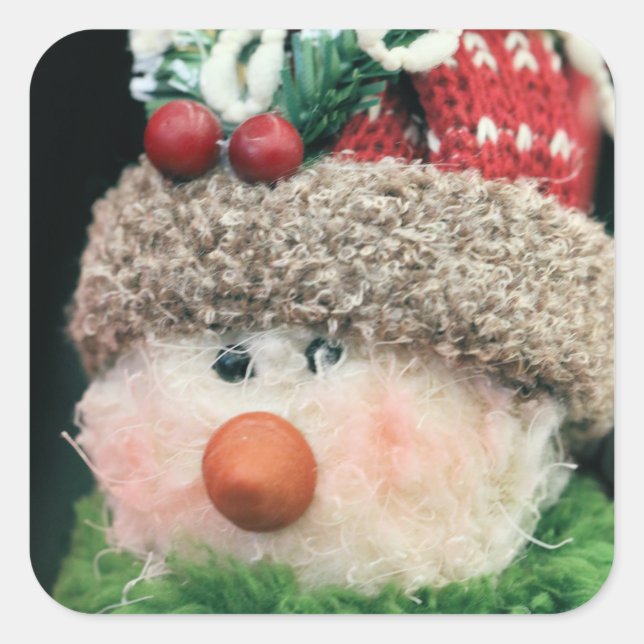 He seems overdressed somehow square sticker (Front)