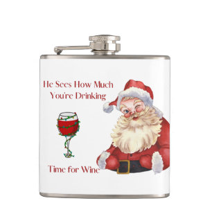He Sees How Much You're Drinking on a Hip Flask